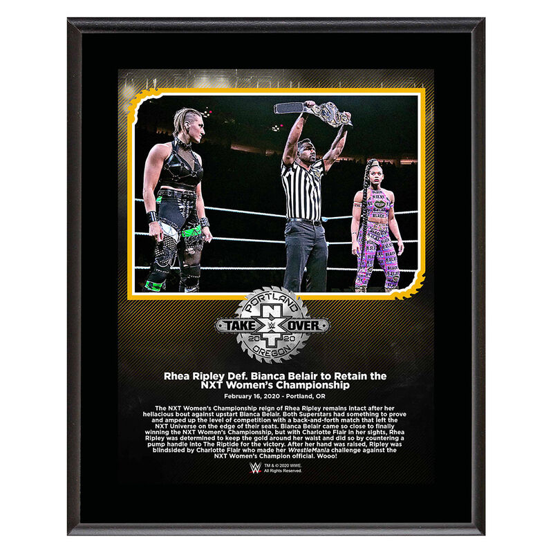 Rhea Ripley NXT TakeOver Portland 10 x 13 Limited Edition Plaque Pwcatalog