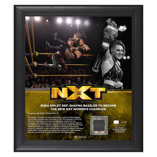 Rhea Ripley NXT Women's Champion 15 x 17 Limited Edition Plaque