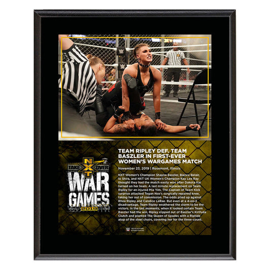 Rhea Ripley WarGames 2019 10x13 Commemorative Plaque Pwcatalog