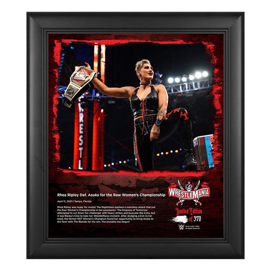 Rhea Ripley WrestleMania 37 15x17 Commemorative Plaque Pwcatalog