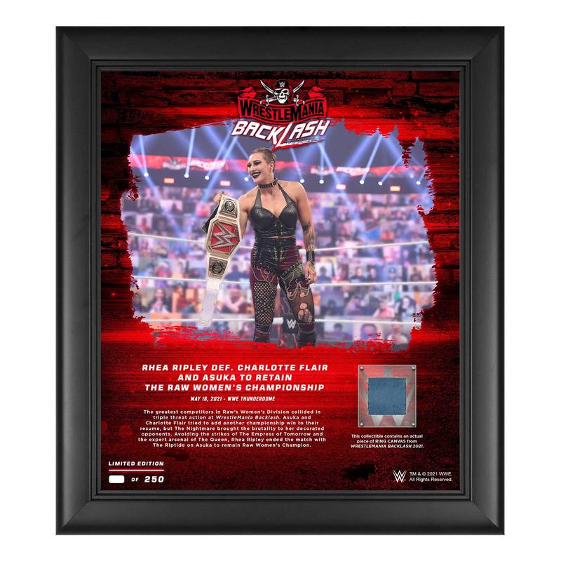 Rhea Ripley WrestleMania Backlash 15x17 Commemorative Plaque Pwcatalog
