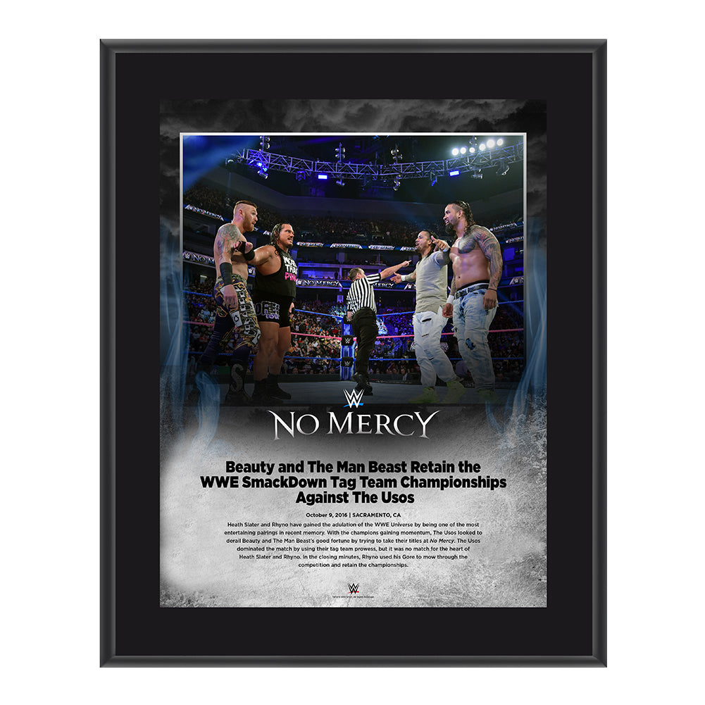 Rhyno and Slater No Mercy 2016 10 x 13 Photo Plaque Pwcatalog
