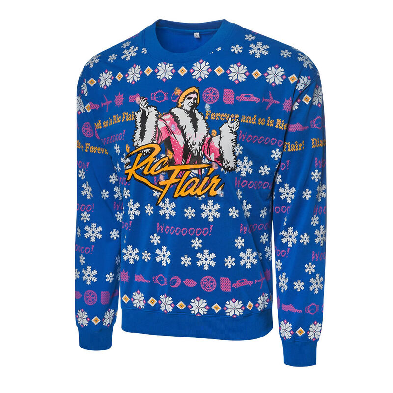 Ric Flair Light Up Ugly Holiday Sweatshirt 2019