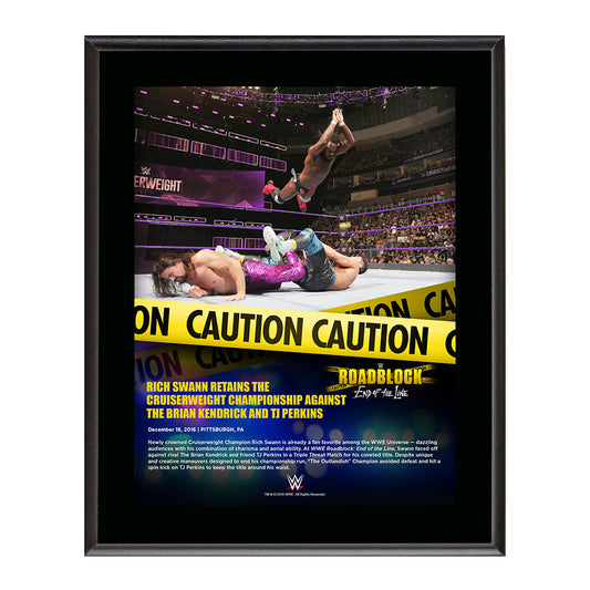 Rich Swann RoadBlock 2016 10 x 13 Commemorative Photo Plaque Pwcatalog