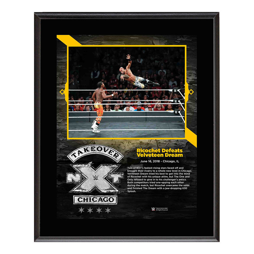 Ricochet NXT TakeOver Chicago 10 x 13 Plaque