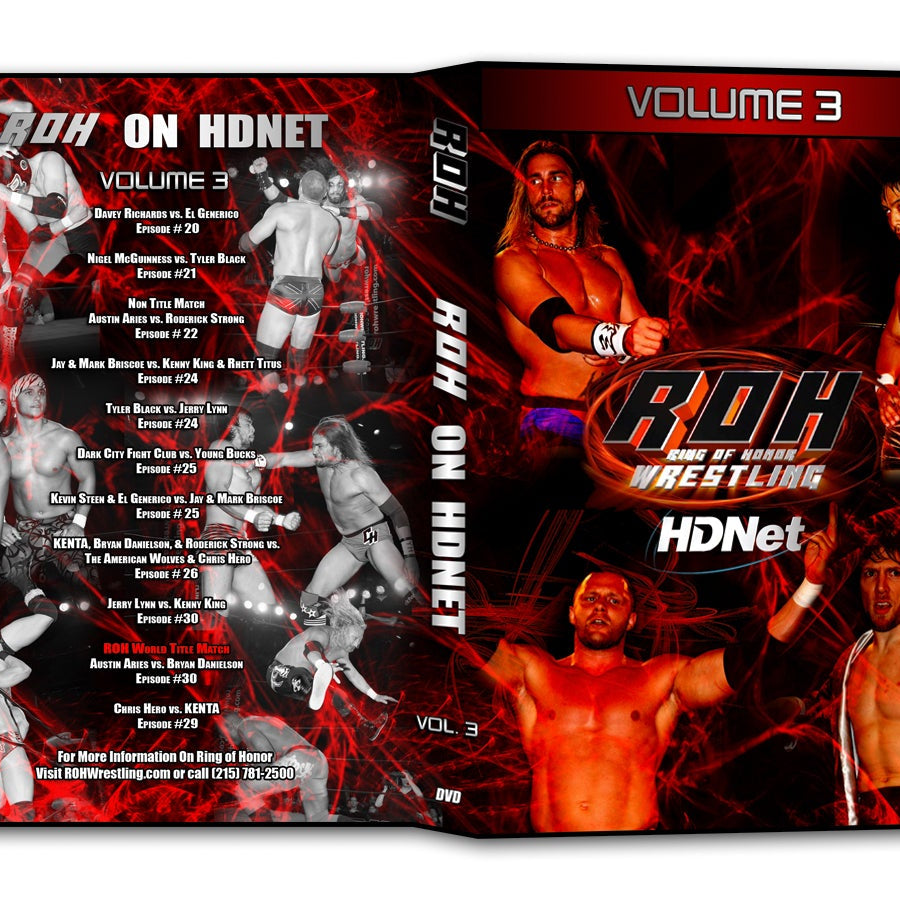 Ring of Honor on HDNet Vol. 3 DVDs & Videos PWcatalog