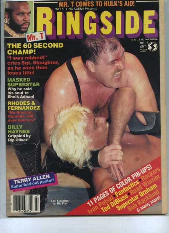 Ringside Wrestling July 1986 Magazine PWcatalog