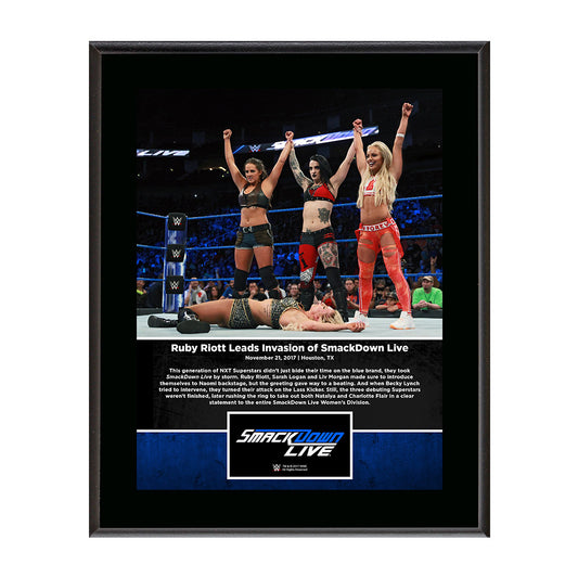 Riott Squad SmackDown Debut 10 x 13 Commemorative Photo Plaque