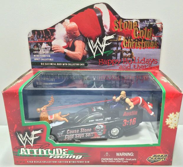 WWF Road Champs Attitude Racing Steve Austin Christmas PWcatalog