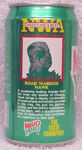 Mello Yello 1989 Road Warrior Hawk NWA WRESTLING'S BEST