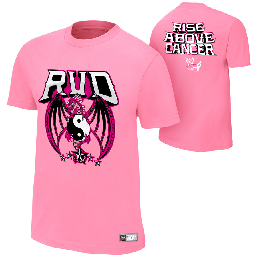 Rob Van Dam Rise Above Cancer Pink T-Shirt