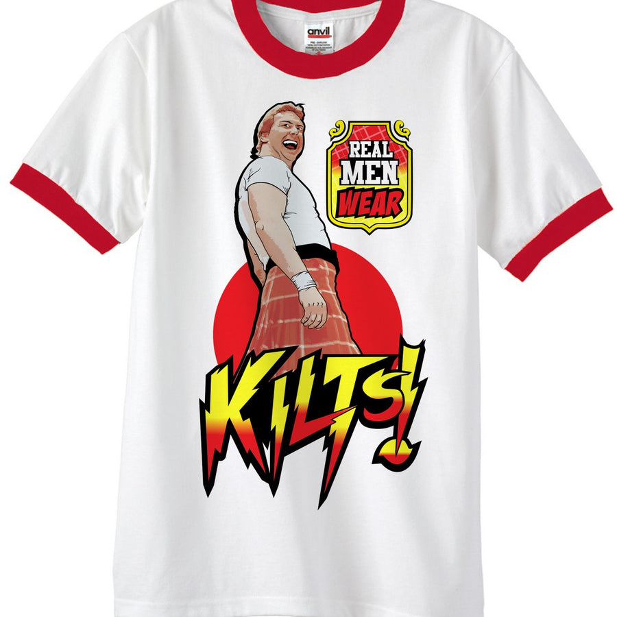 Roddy Piper Real Men Wear Kilts T-Shirt Pwcatalog