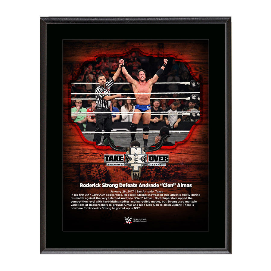 Roderick Strong NXT TakeOver San Antonio 10 x 13 Commemorative Photo Plaque Pwcatalog