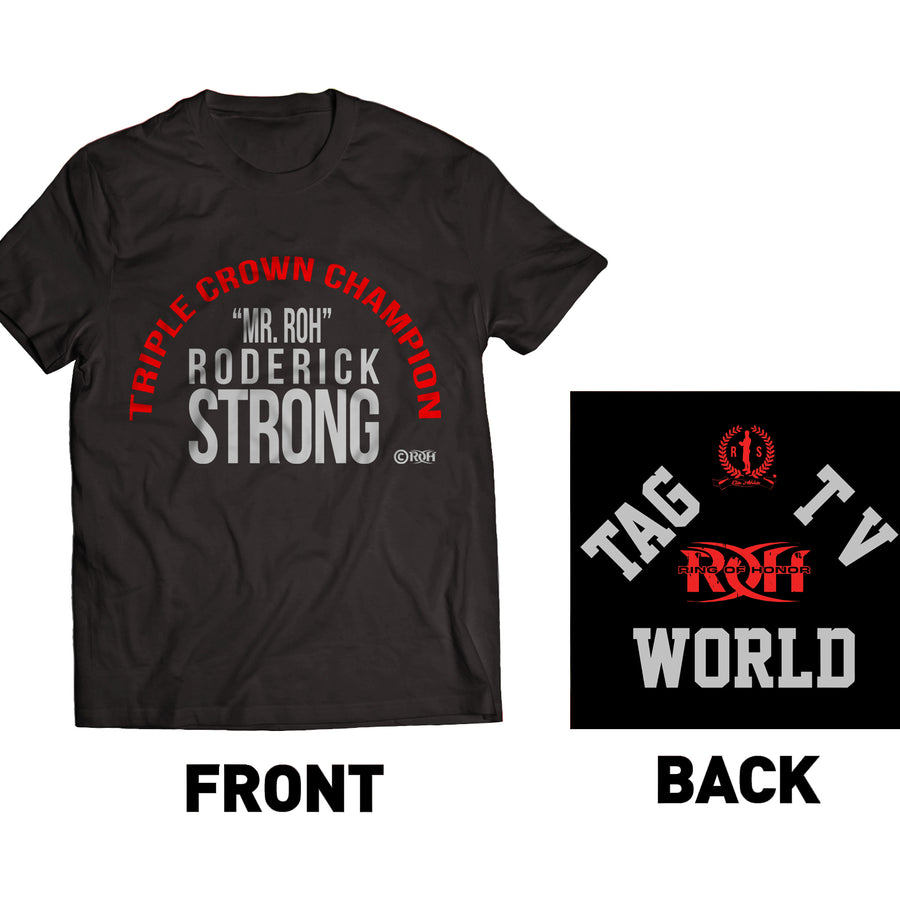 Roderick Strong Triple Crown Champion T-Shirt Pwcatalog