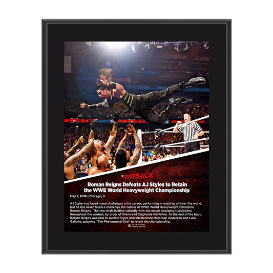 Roman Reigns Payback 2016 10 x 13 Photo Collage Plaque Pwcatalog