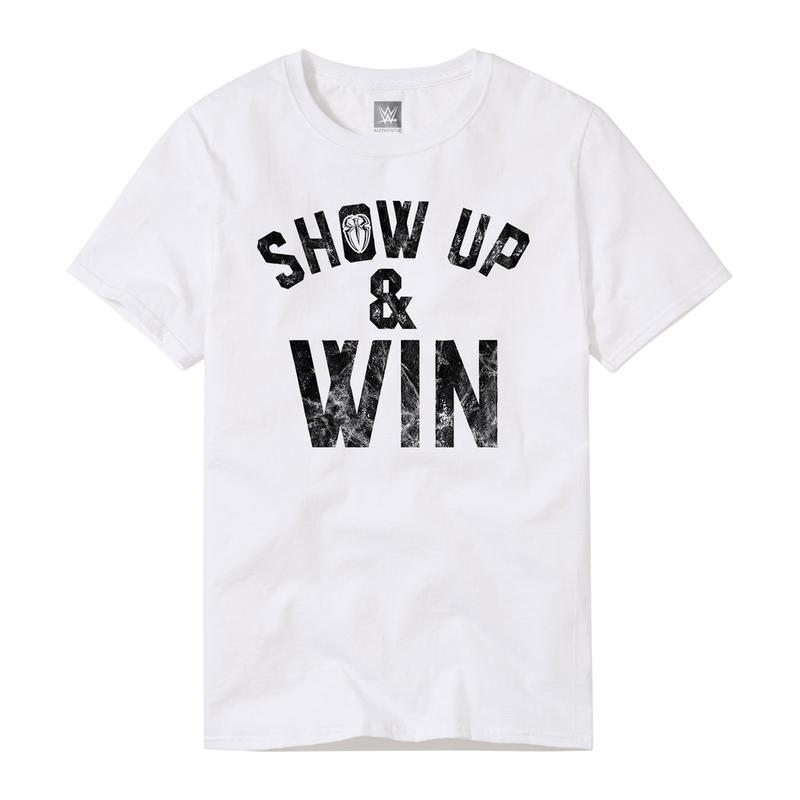 Roman Reigns Show Up & Win White T-Shirt