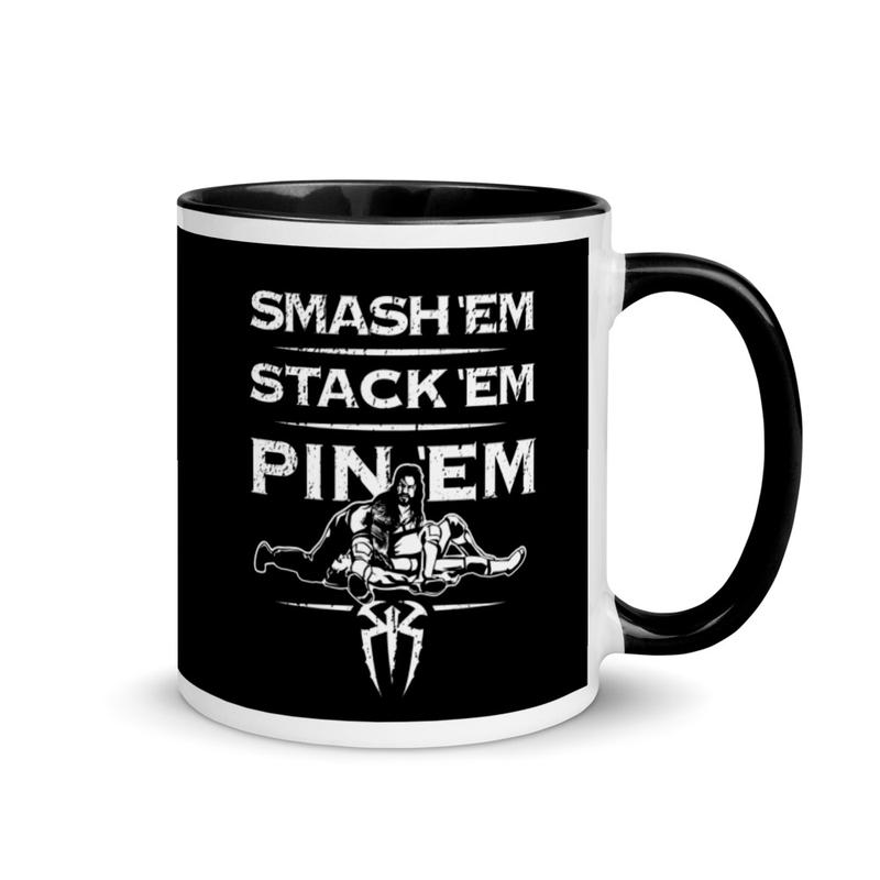 Roman Reigns Smash 'Em, Stack 'Em, Pin 'Em 11 oz. Coffee Mug Pwcatalog