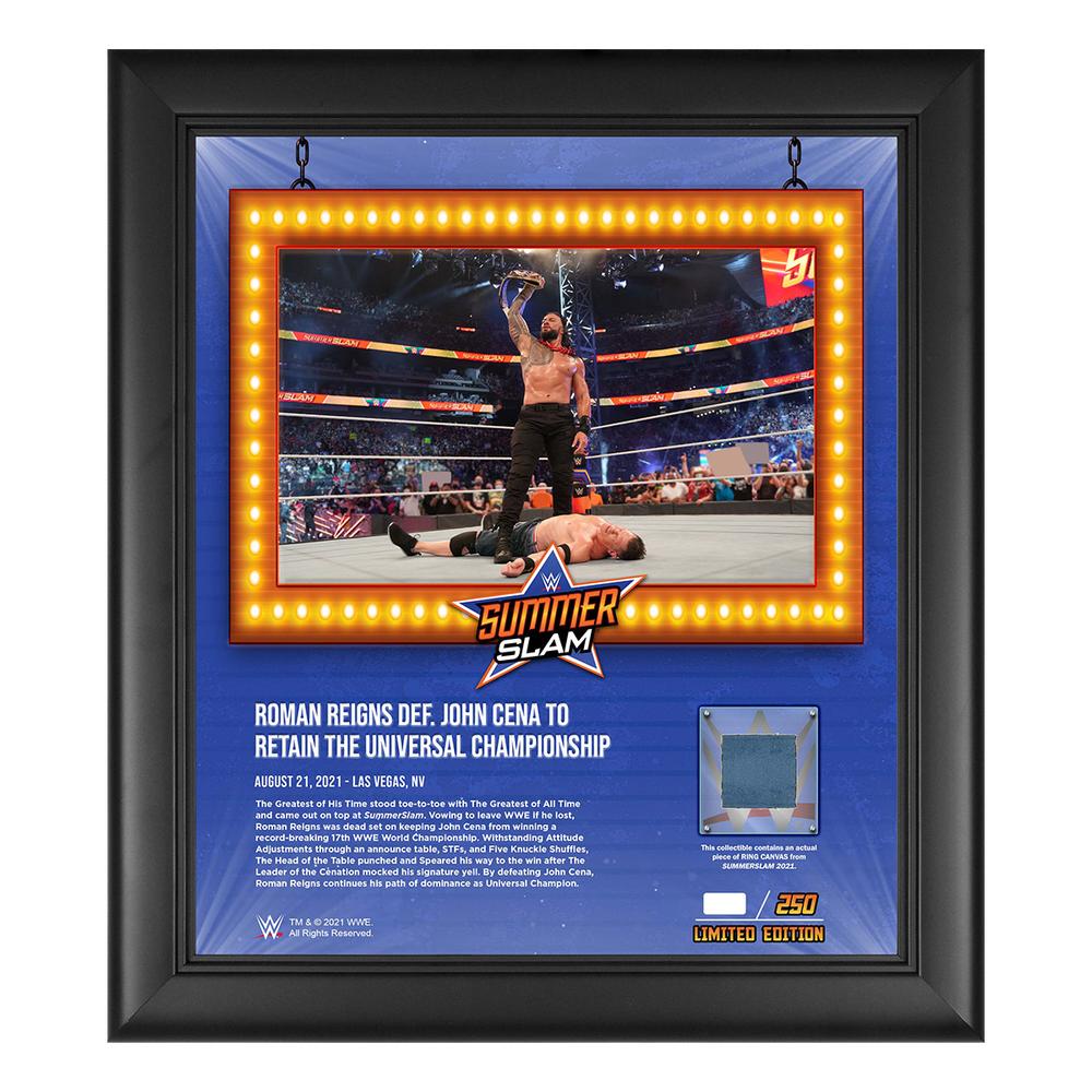 Roman Reigns SummerSlam 2021 15x17 Commemorative Plaque Pwcatalog