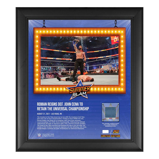 Roman Reigns SummerSlam 2021 15x17 Commemorative Plaque Pwcatalog