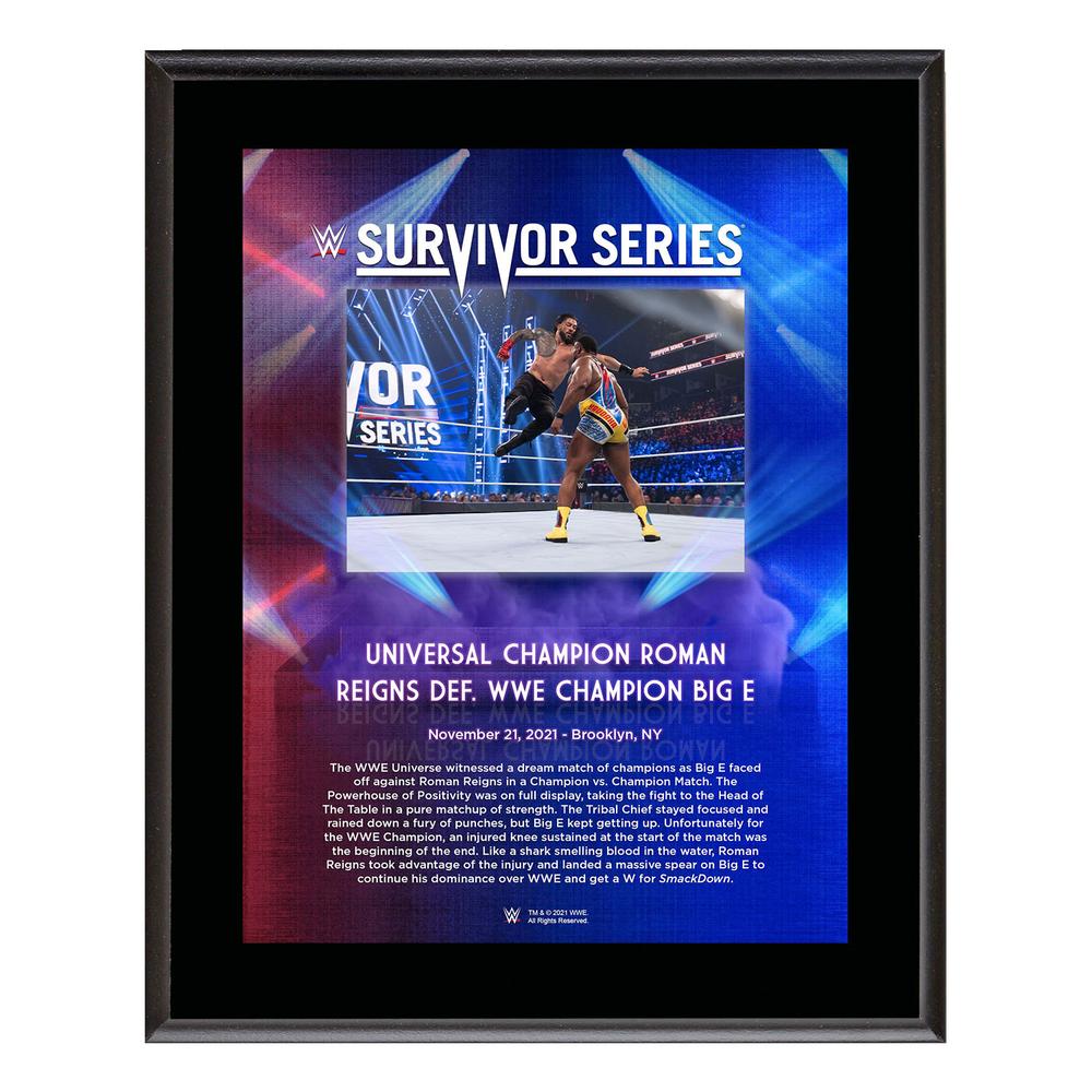 Roman Reigns Survivor Series 2021 10x13 Commemorative Plaque Pwcatalog