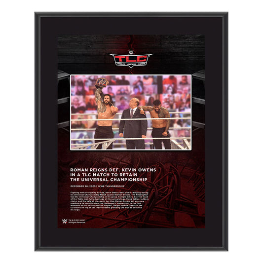 Roman Reigns TLC 2020 10x13 Commemorative Plaque Pwcatalog