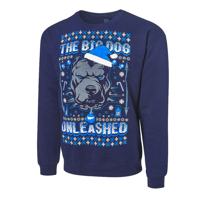 Roman Reigns The Big Dog Unleashed Ugly Holiday Sweatshirt