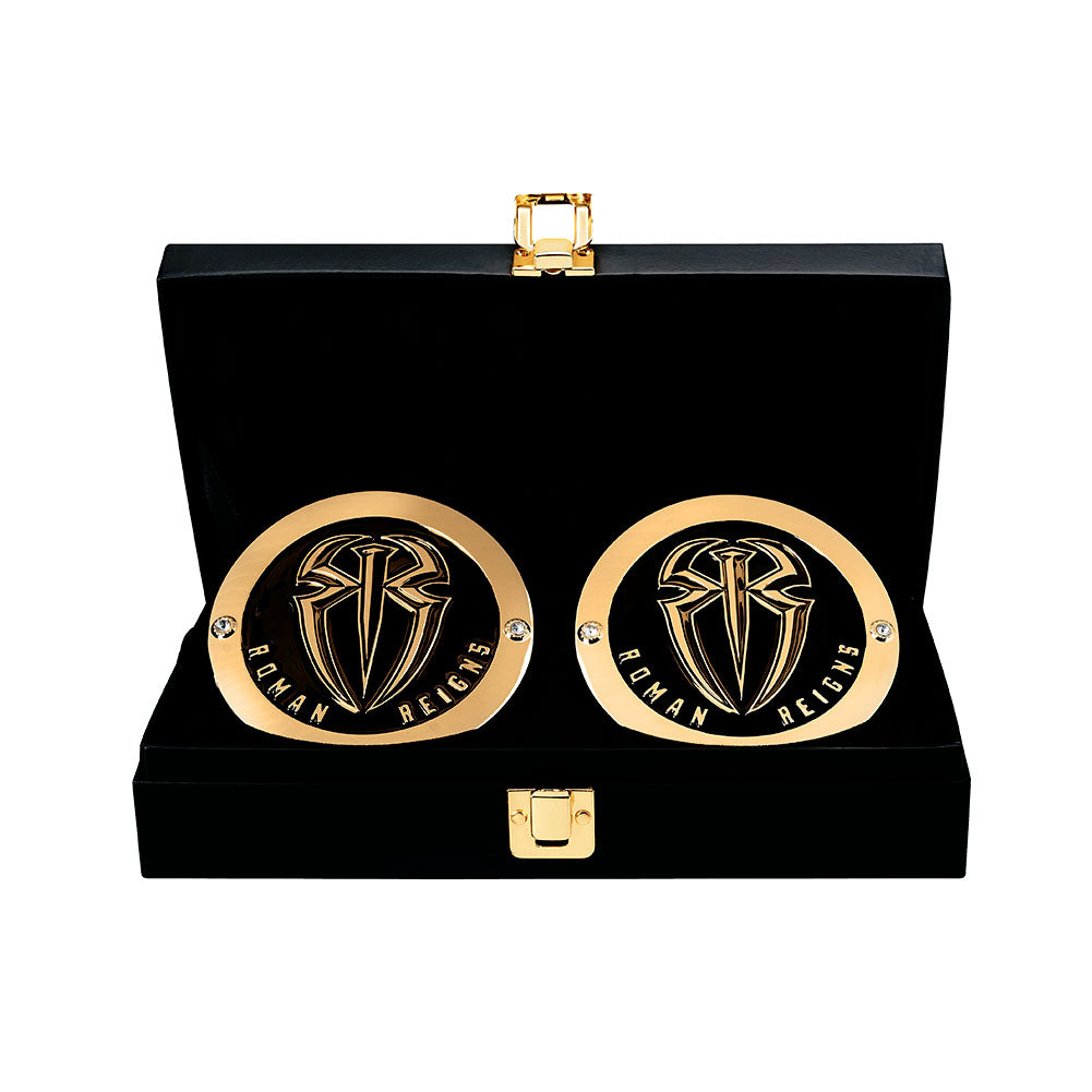 Roman Reigns WWE World Heavyweight Championship Replica Title Side Plate Box Set Pwcatalog