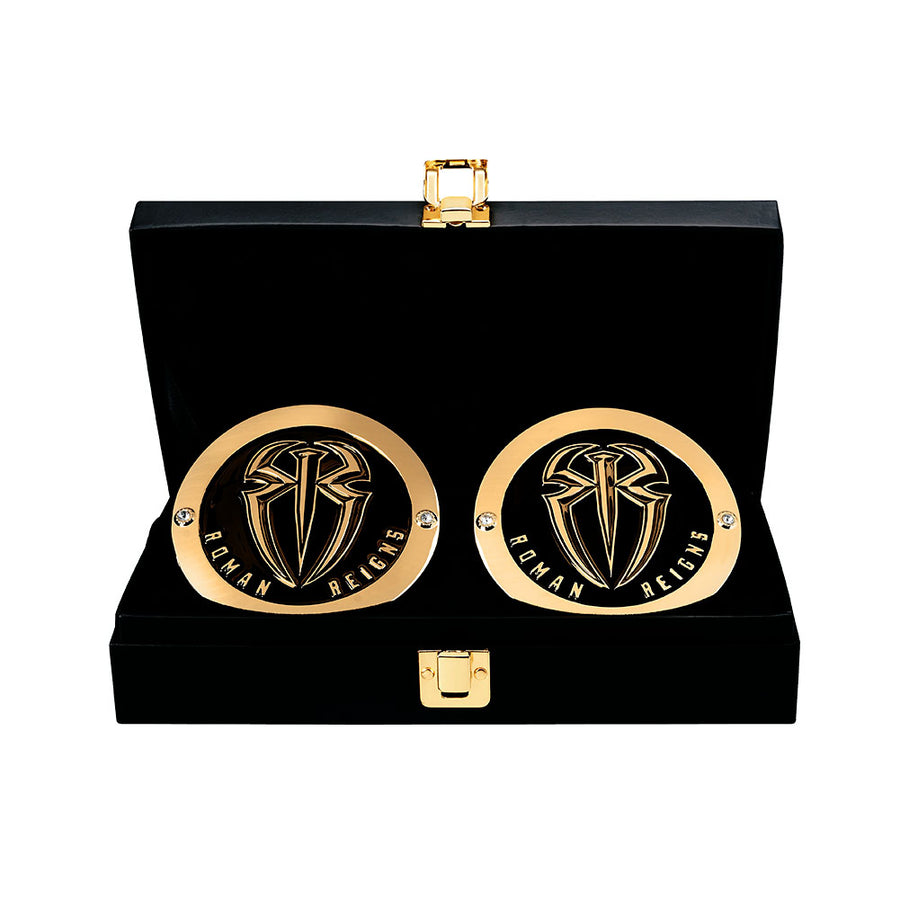 Roman Reigns WWE World Heavyweight Championship Replica Title Side Plate Box Set Pwcatalog