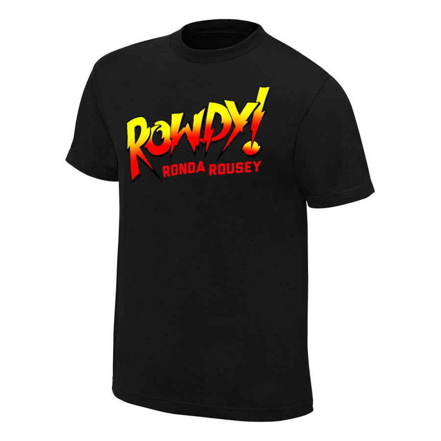 Ronda Rousey Rowdy Ronda Rousey Youth Black Authentic T-Shirt Pwcatalog