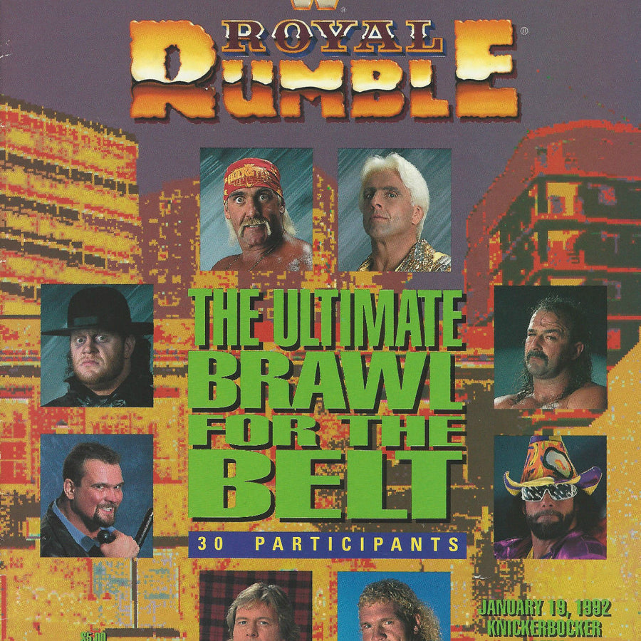Royal Rumble 1992 Program magazine Pwcatalog