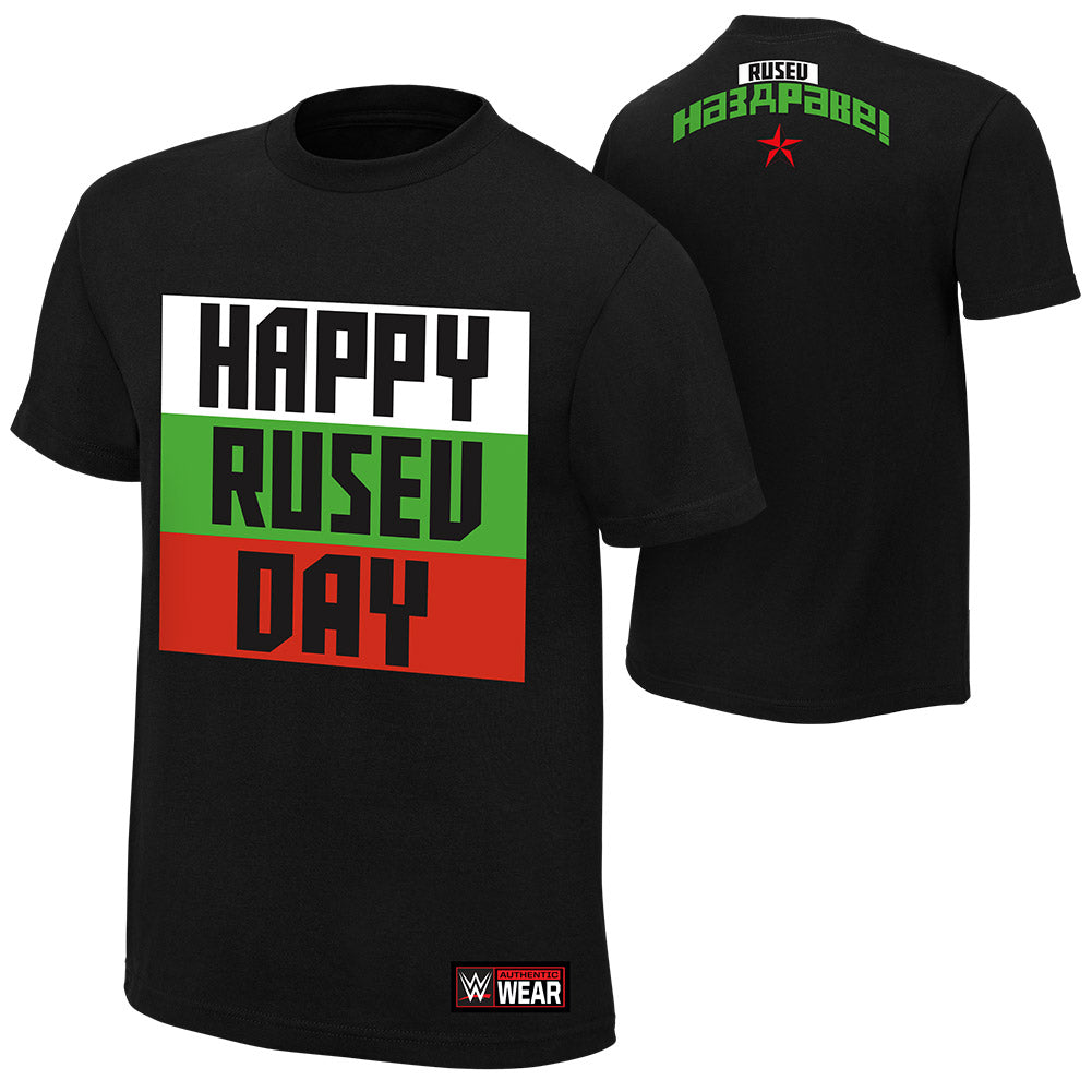 Rusev Happy Rusev Day Authentic T-Shirt