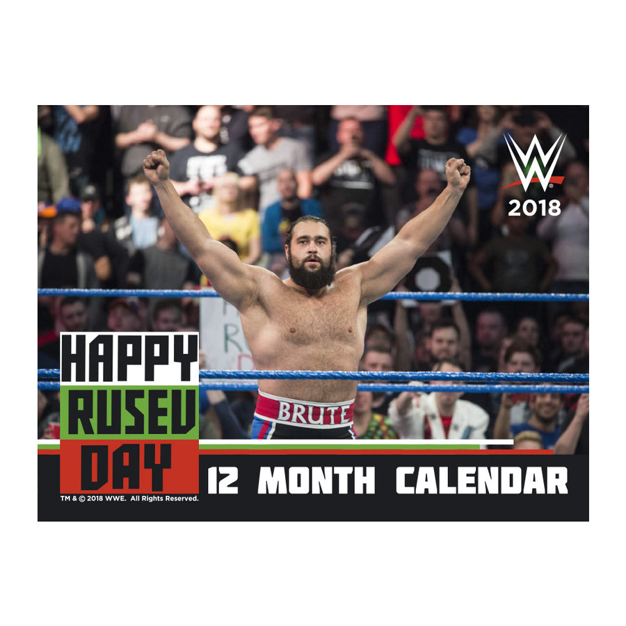 2018 Rusev Happy Rusev Day Calendar Pwcatalog