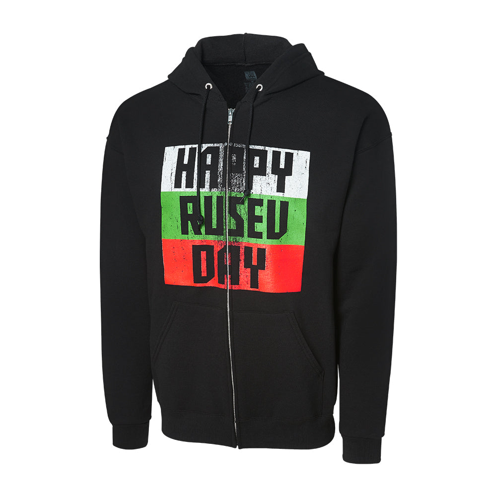 Rusev Happy Rusev Day Full Zip Hoodie Sweatshirt