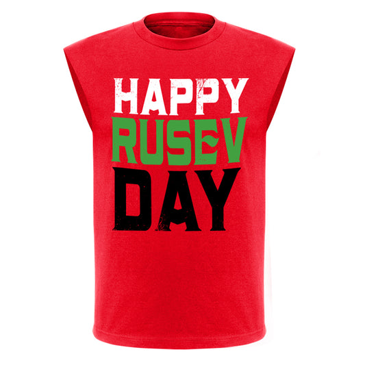 Rusev Happy Rusev Day Muscle T-Shirt
