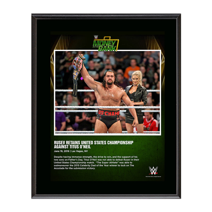 Rusev Money In The Bank 2016 10 x 13 Photo Collage Plaque Pwcatalog