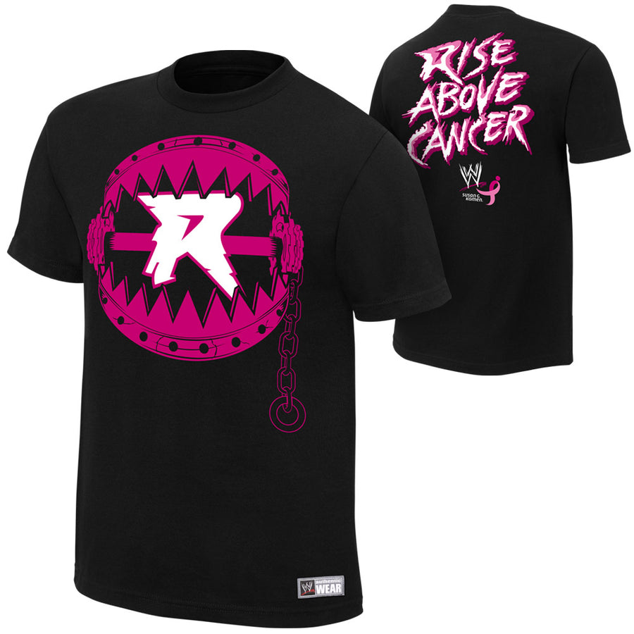 Ryback Rise Above Cancer Black T-Shirt Pwcatalog