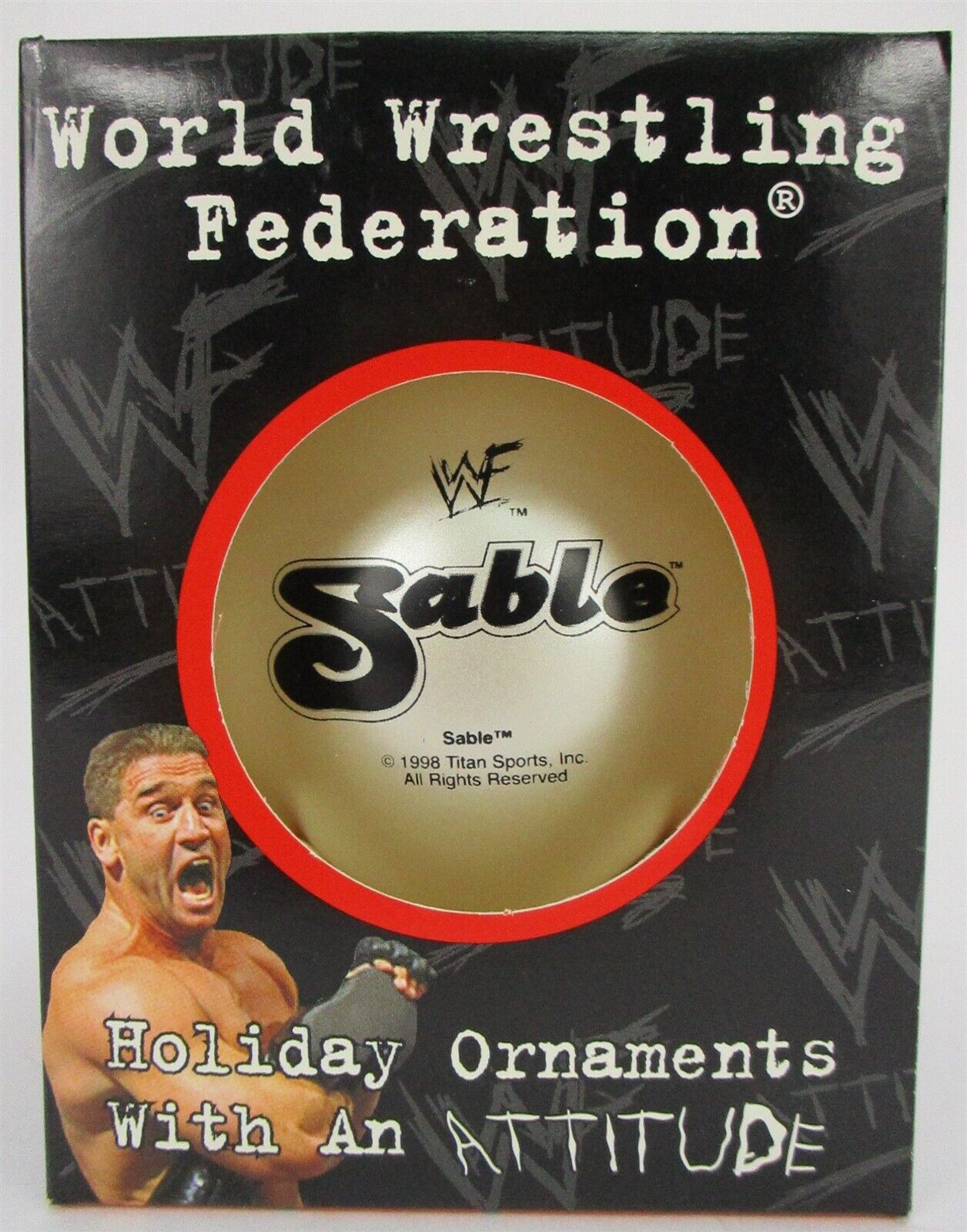 WWF Sable Christmas Ornament 1998