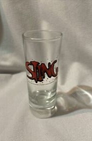 WCW Sting shot glass
