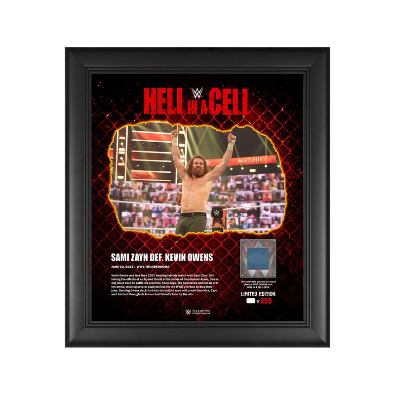 Sami Zayn Hell in A Cell 2021 15 x 17 Commemorative Plaque Pwcatalog