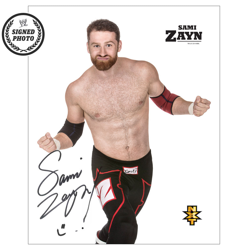 Sami Zayn Signed NXT Photo