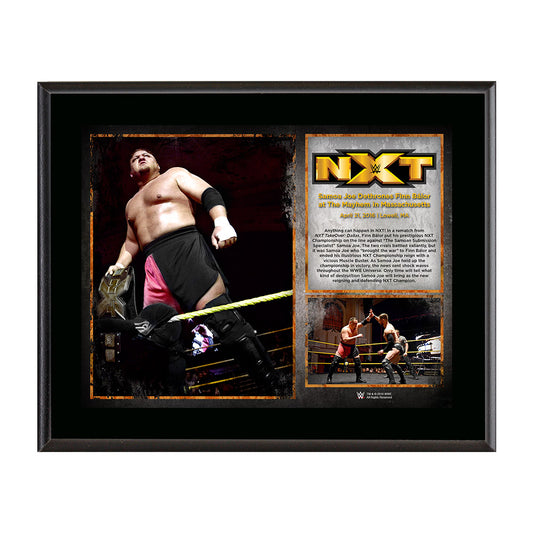 Samoa Joe NXT Champion 10 x 13 Photo Collage Plaque