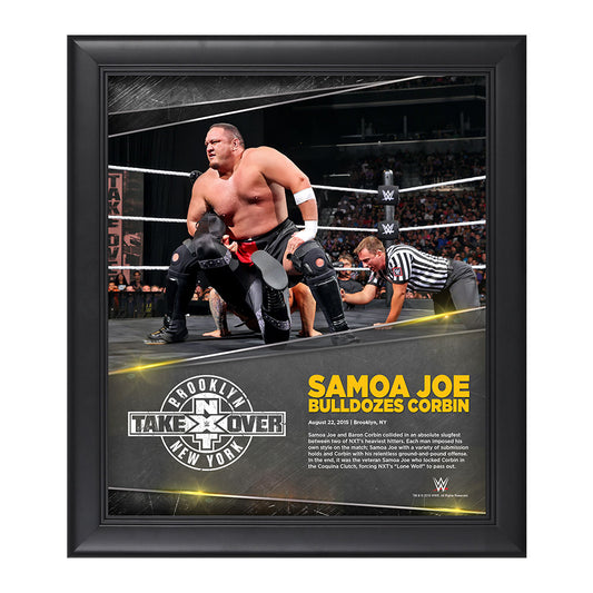 Samoa Joe NXT TakeOver Brooklyn 15 x 17 Photo Collage Plaque
