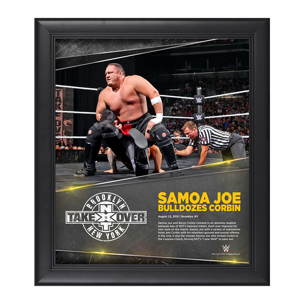 Samoa Joe NXT TakeOver Brooklyn 15 x 17 Photo Collage Plaque Pwcatalog
