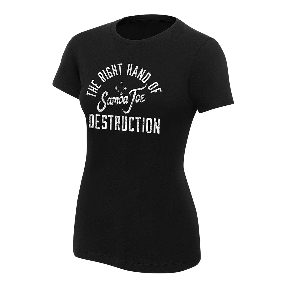 Samoa Joe The Right Hand of Destruction Women's Authentic T-Shirt Pwcatalog