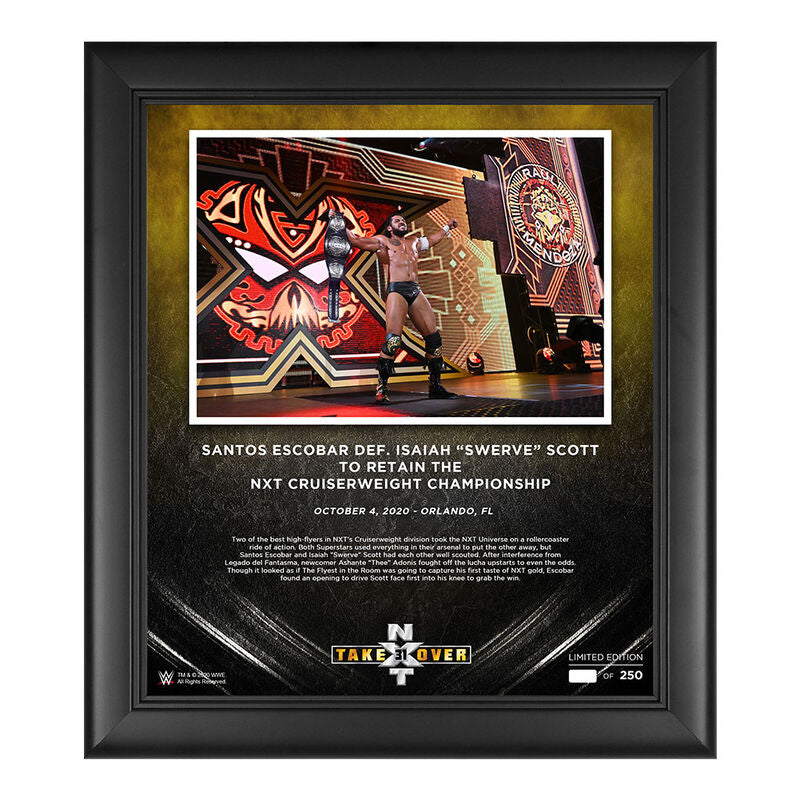 Santos Escobar NXT Takeover 31 15 x 17 Commemorative Plaque Pwcatalog
