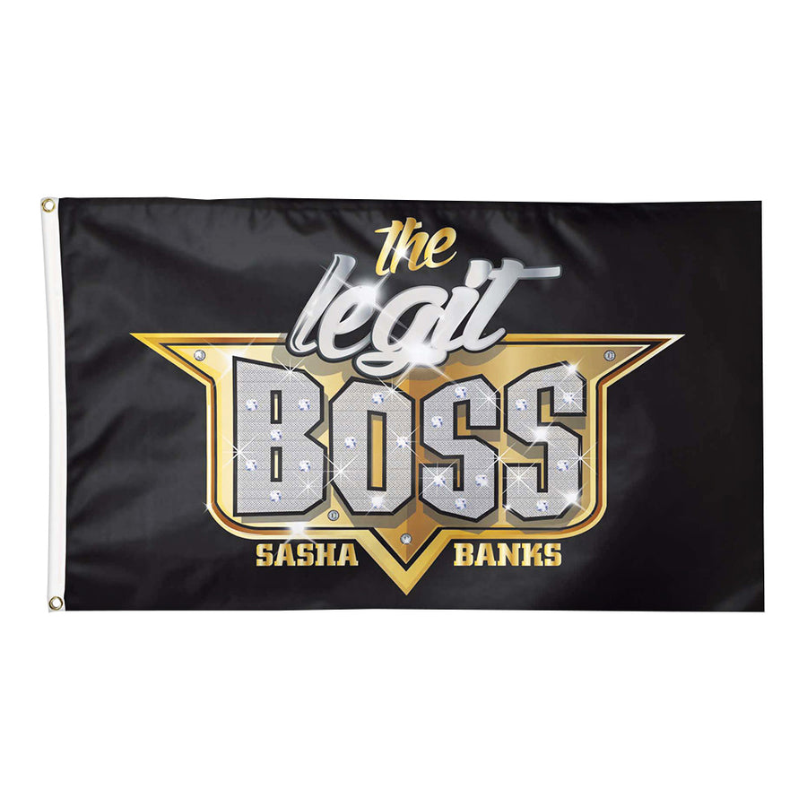 Sasha Banks 3 x 5 Logo Flag Pwcatalog