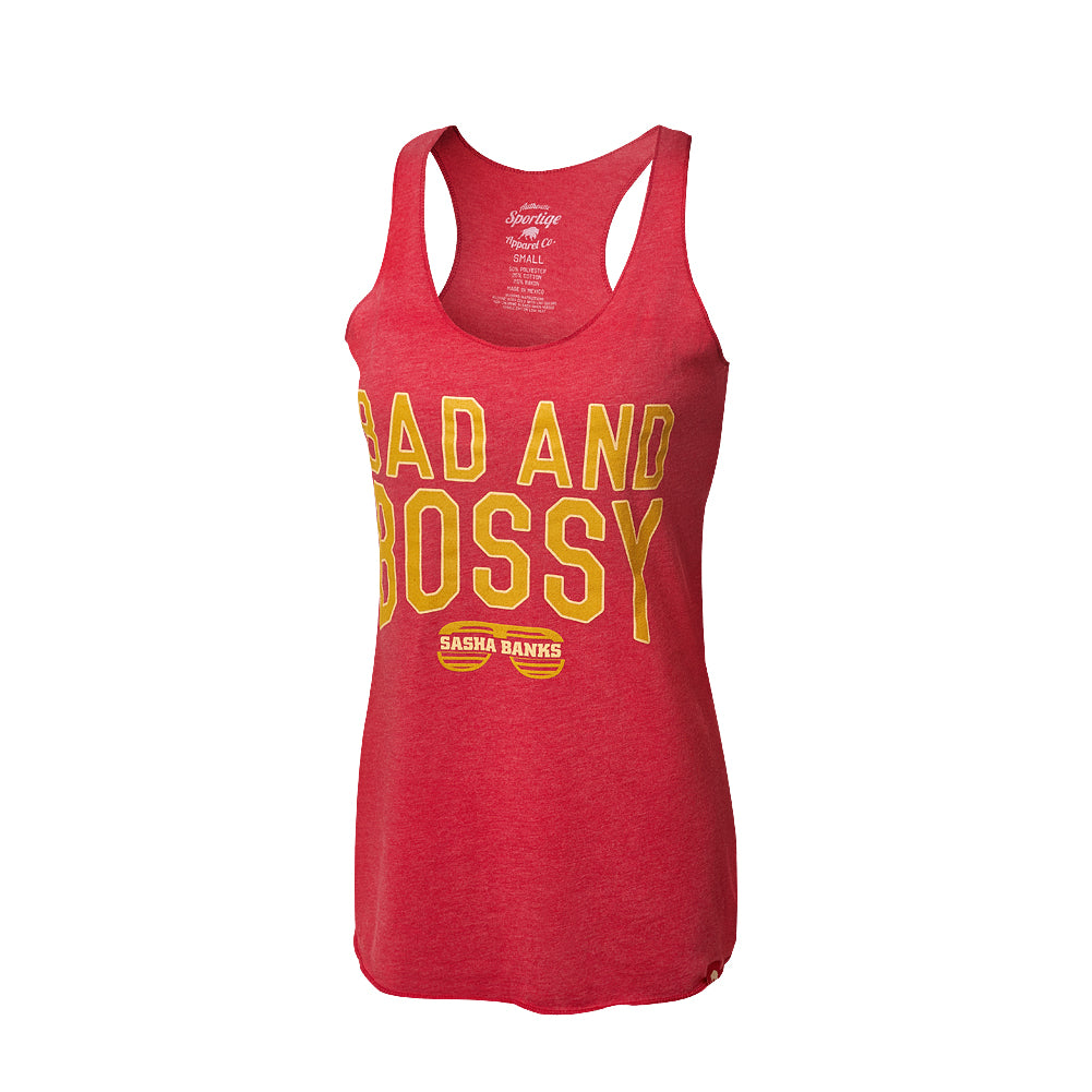 Sasha Banks Bad and Bossy Sportiqe Women's Tank Top Pwcatalog