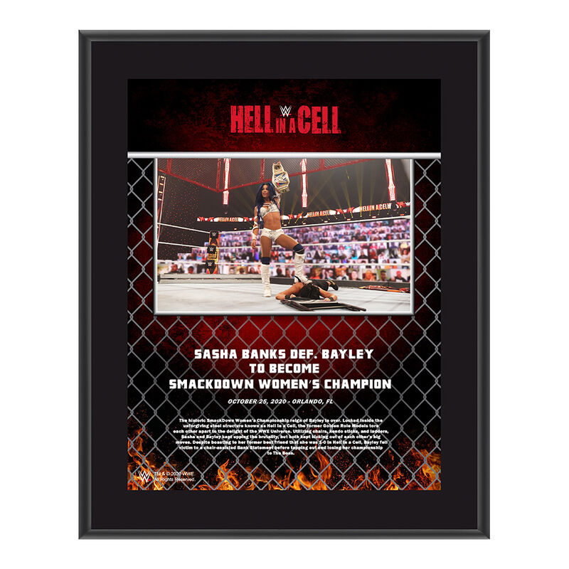 Sasha Banks Hell In A Cell 2020 10x13 Commemorative Plaque Pwcatalog