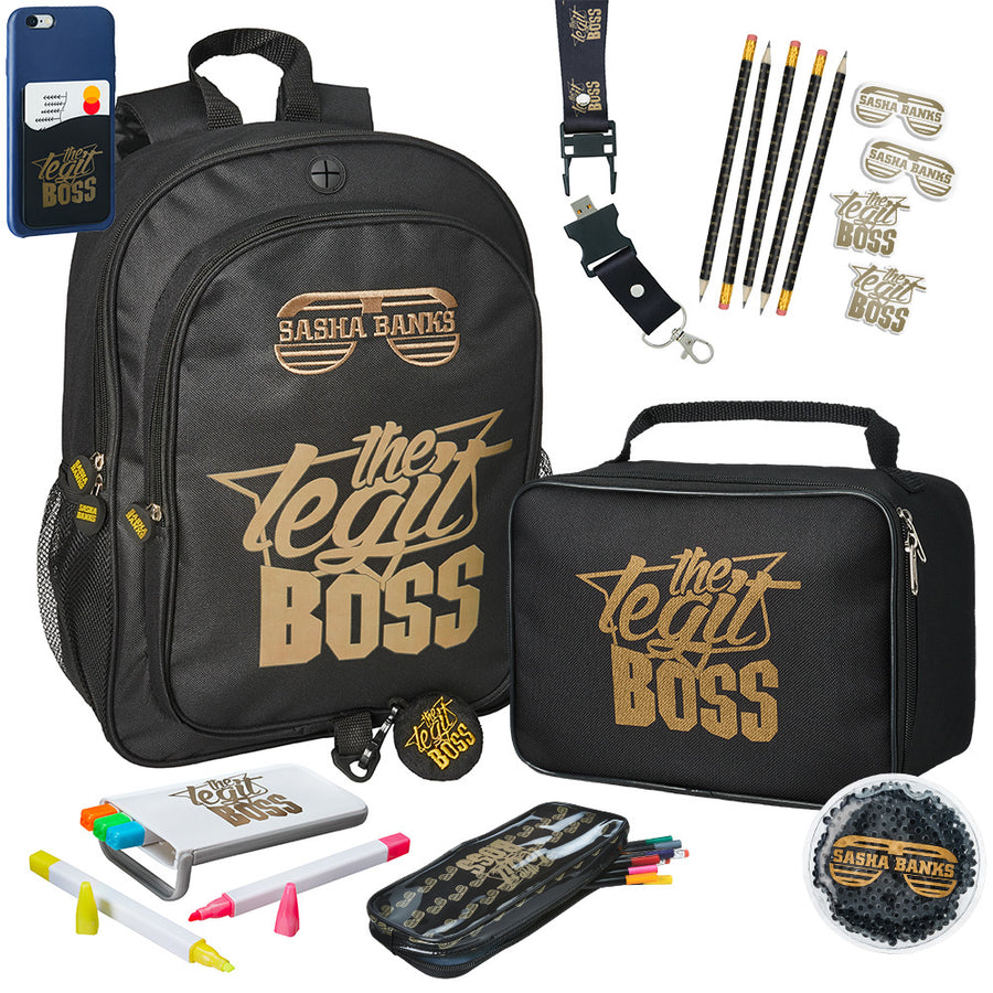 Sasha Banks Legit Boss Back To School Deluxe Package (23 Piece Set) Pwcatalog