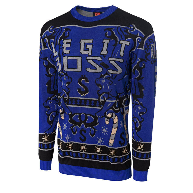 Sasha Banks Legit Boss Ugly Holiday Sweater Pwcatalog